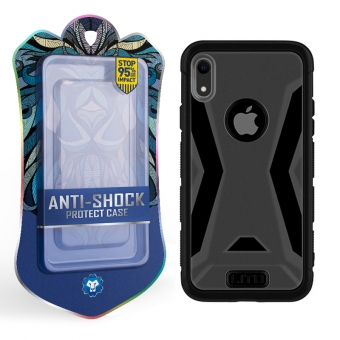 Coques iphone xr gel hybrides en caoutchouc, pare-chocs classique, protège-goutte antichoc