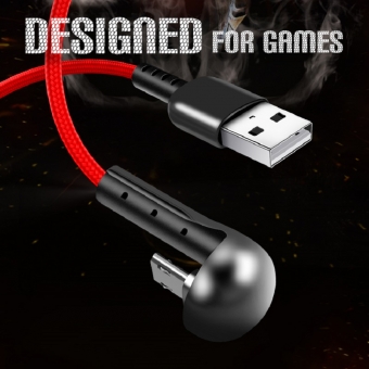 Câble de chargeur de jeu USB rapide avec une ligne de charge de coude anti-fracture de haute qualité tressé en nylon