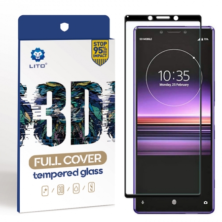 Protecteur d'écran en verre trempé haute définition Full Coverage Full Glue pour Sony XZ5 