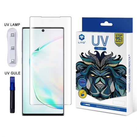 LITO UV Optique Liquide Colle Protecteur D'écran En Verre De Sensibilité Totale Couverture Pour Samsung Note10 / 10 + 