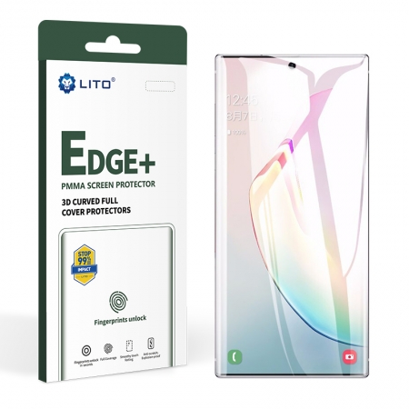 Edge + Protecteur d'écran en verre PMMA à pleine colle et colle pour Samsung Galaxy Note10 
