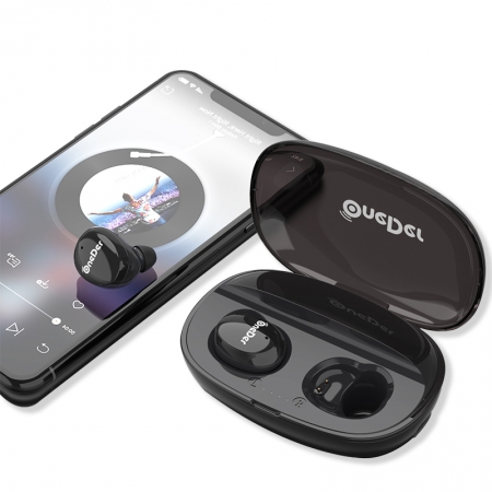 OneDer W12 Excellent effet sonore IPX5 Etanche True True Bluetooth V5.0 Écouteur stéréo 