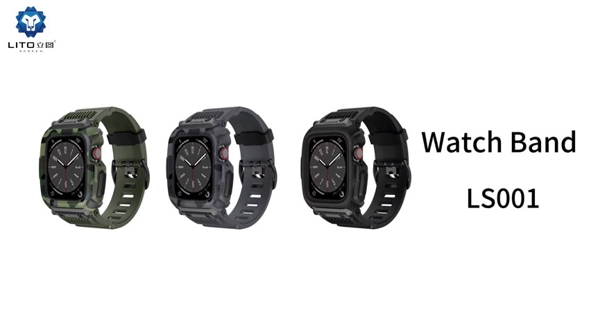 Bracelet de montre intégré Lito Camouflage Design pour Apple Watch 9
