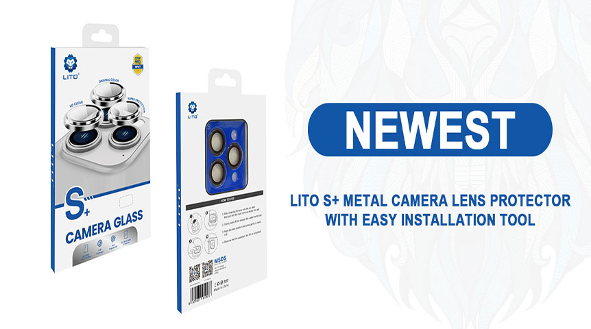 Bague de protection pour objectif d'appareil photo Lito S+ Metal avec application facile
