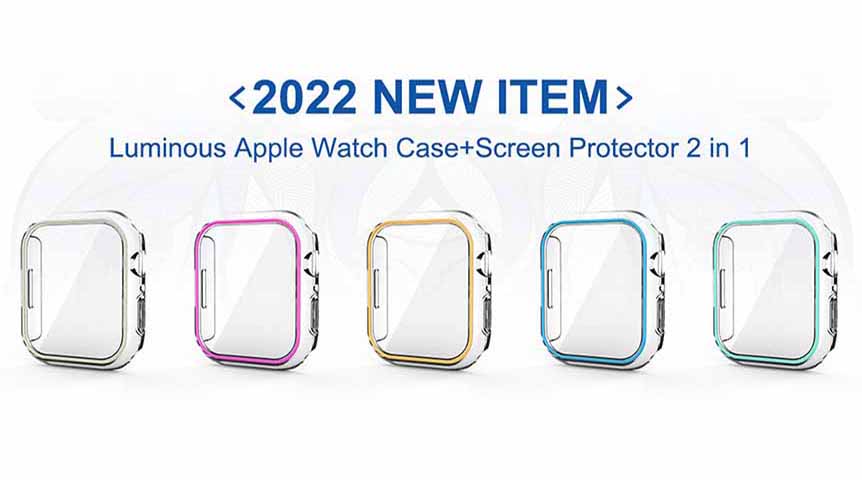 LITO Luminous Apple Watch Case + Protecteur d'écran 2 en 1
