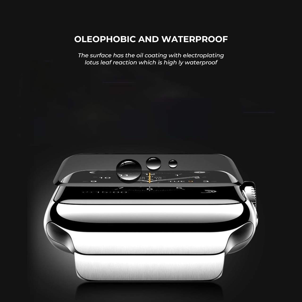 apple watch series 1/2/3 3d tempered glass screen protector