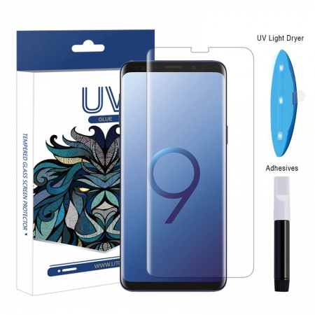 Protecteur d'Ecran en Verre Trempé Samsung Galaxy S9 UV Glue Light Glue 