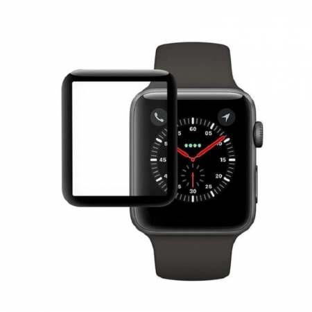 Protecteur d'écran entièrement adhésif en verre trempé 3D Apple Watch série 4 40 mm / 44 mm 3D 