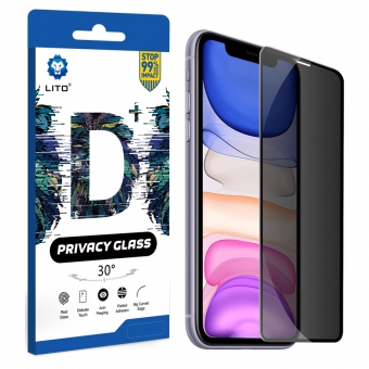 Best Protecteur d'écran en verre trempé anti-espion Pleine couverture totale LITO pour Apple iPhone 11 / XR à vendre