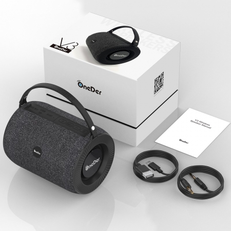 OneDer V3 Premium Sound Quality Haut-parleur Bluetooth sans fil largement compatible 