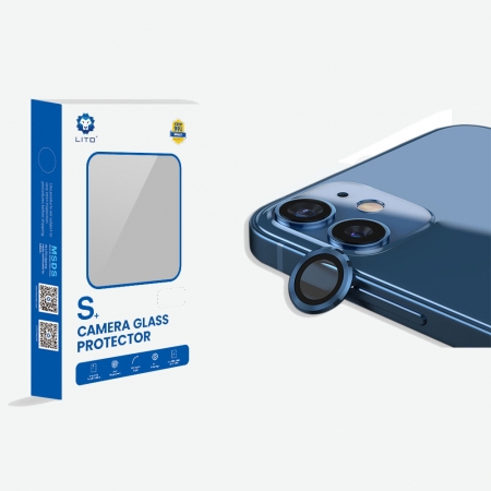 LITO S + iphone 13 pro/iphone 13 pro max alliage d'aluminium métal 9H protecteur d'objectif de caméra en verre trempé
 