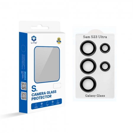 Protecteur d'écran d'objectif de caméra en métal Lito avec kit d'installation facile pour la série Samsung Galaxy S23 Ultra S23 