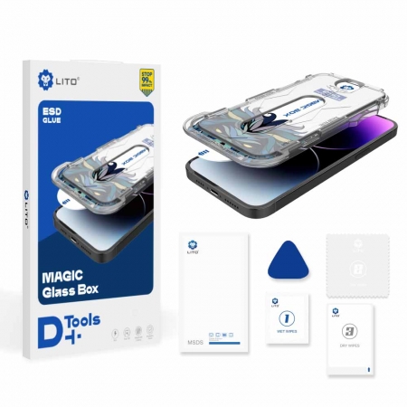 Vente en gros Lito Magic Box D + Tools Protecteur d'écran en verre Full HD pour iPhone 