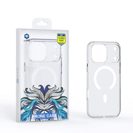 Étui de téléphone magnétique transparent LITO fabriqué avec du polycarbonate Bayer allemand 