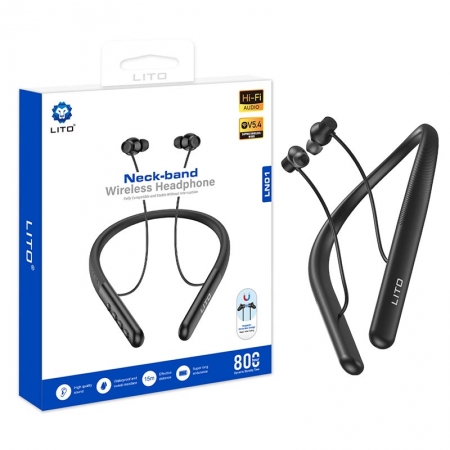 Écouteurs sans fil LITO LN01 à tour de cou magnétique avec son Hi-Fi 