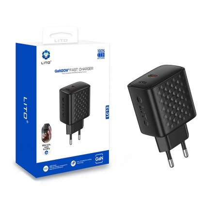 Chargeur rapide GaN 20 W LITO LC13 avec port USB-C 
