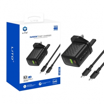 Best Chargeur rapide LITO LC16 GaN 20W avec USB-C et USB-A à vendre