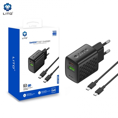 Chargeur de téléphone et adaptateur secteur USB-C LITO LC19 30W GaN 