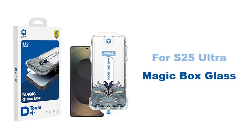 Protection d'écran en verre trempé Lito Magic Box 0,25 mm pour Samsung S25 Ultra