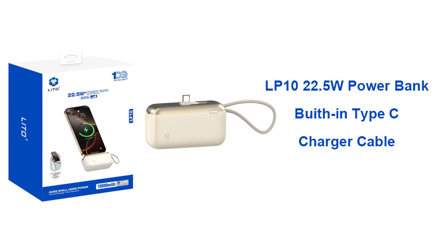 Batterie externe LITO LP10 : une alimentation sans fil partout !