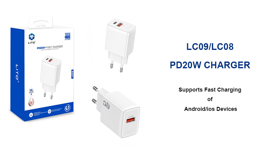 LITO LC08 & LC09 PD 18W / 20W Chargers rapides - puissance compacte et grande efficacité! 