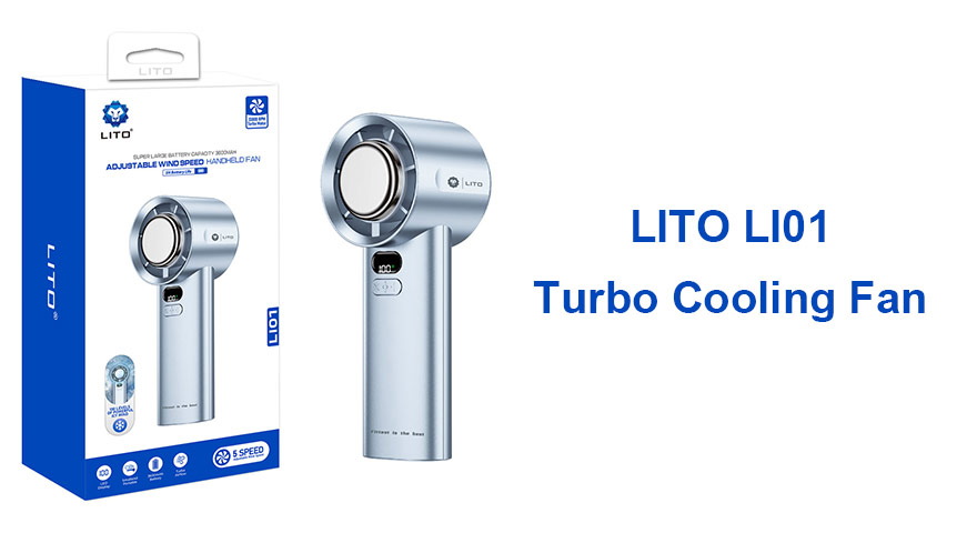 Combattez la chaleur partout : Ventilateur de refroidissement turbo LITO LI01 Turbo Cooling Fan
