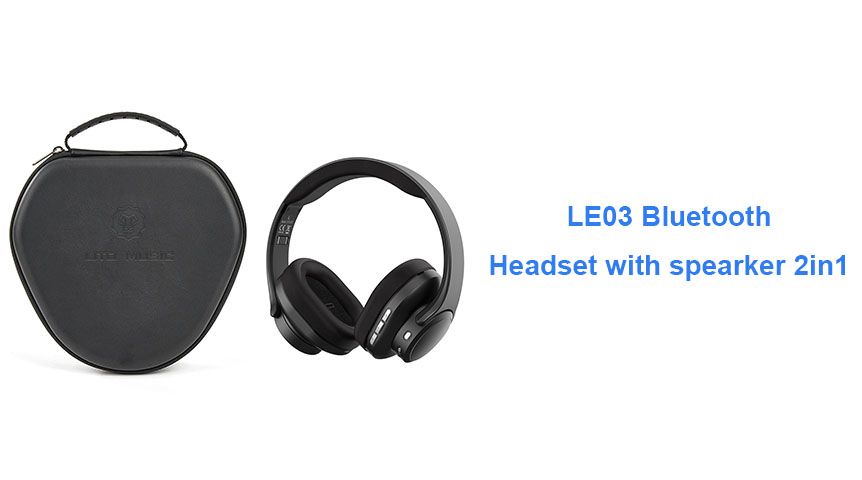 Casque Bluetooth Lito Le03 avec haut-parleur 2 en 1
