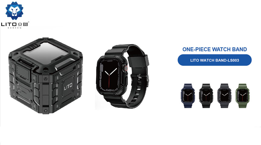 LITO LS003 bracelet de montre intégré en fibre de carbone pour Apple Watch Ultra