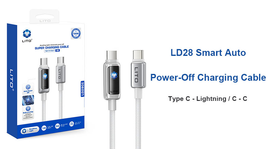 Vous en avez assez de surcharger votre appareil ? Découvrez le câble intelligent LITO LD28