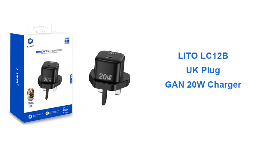 Petit mais puissant ? Chargeur LITO LC12 GaN 20 W (Royaume-Uni)