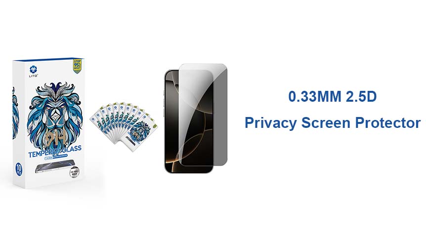 Protection d'écran en verre de confidentialité LITO 0,3 mm 2,5D