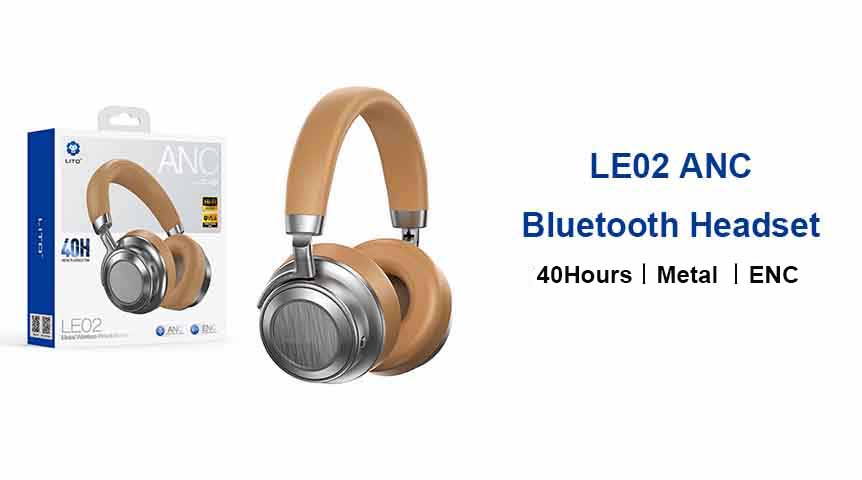 Casque Bluetooth ANC en métal LITO LE02
