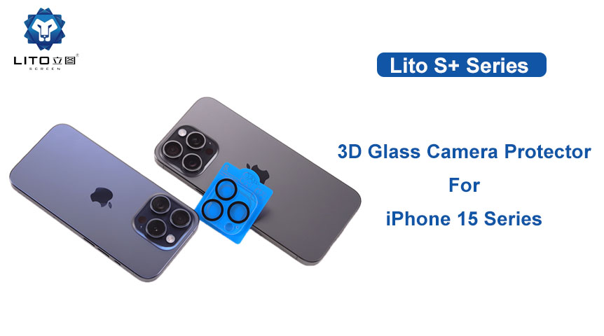 Protecteur d'objectif d'appareil photo 3D ultra transparent pour iPhone série 15