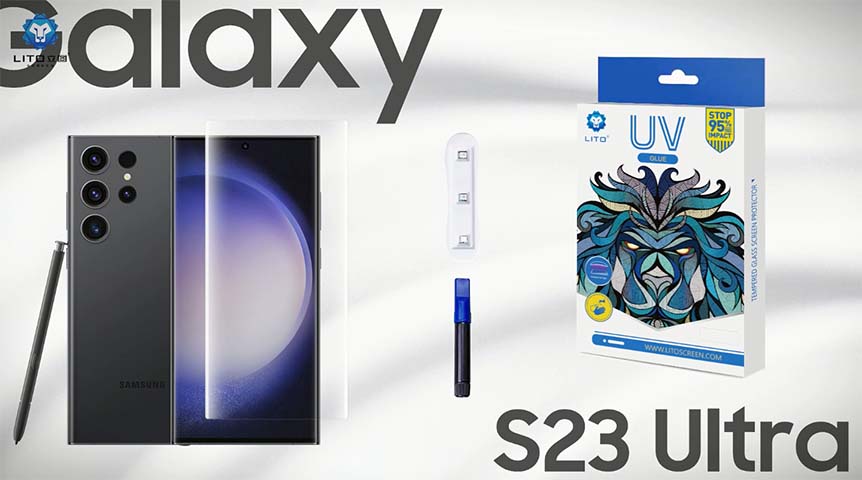 Protecteur d'écran en verre liquide UV LITO E+ pour Samsung Galaxy S23 Ultra